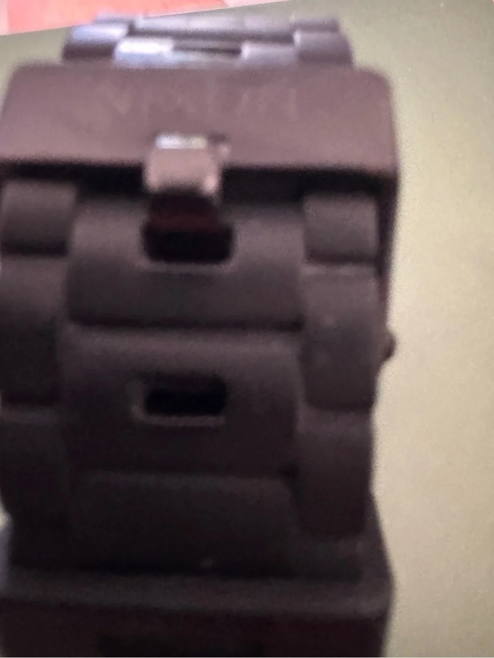 Nixon Rubber Player “Yes It’s Real”Black 100 M Square Watch Teal Hands